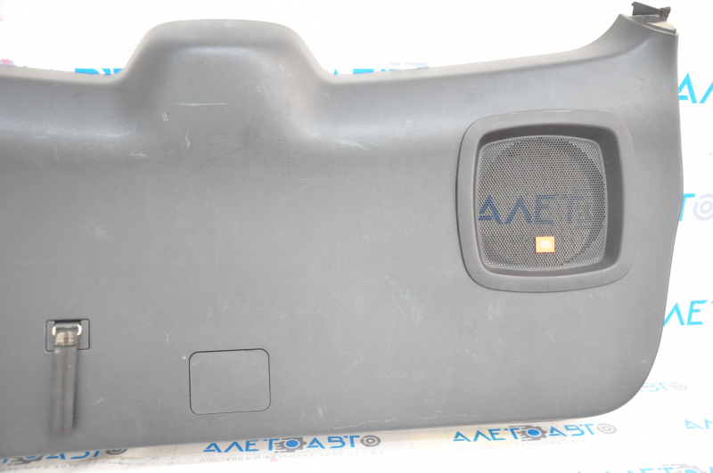 Lower trunk door trim Toyota Highlander 08-13 black, for subwoofer, JBL, scratches, worn