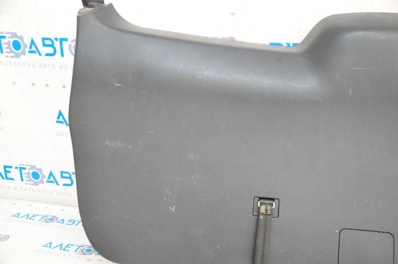 Lower trunk door trim Toyota Highlander 08-13 black, for subwoofer, JBL, scratches, worn
