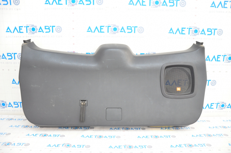 Lower trunk door trim Toyota Highlander 08-13 black, for subwoofer, JBL, scratches, worn
