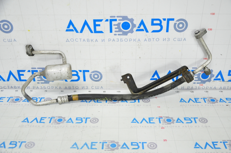 Air conditioner tube condenser-compressor second Toyota Highlander 11-13 hybrid