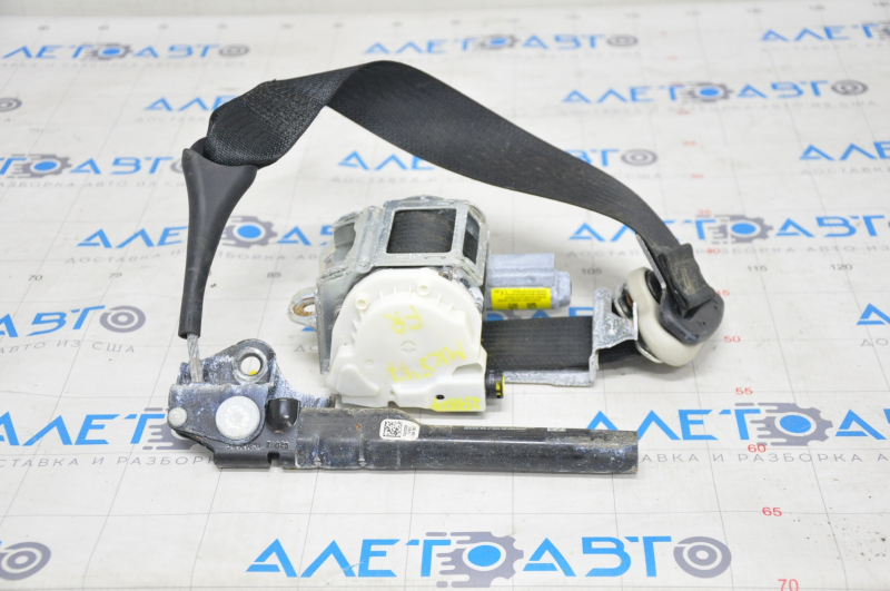Passenger seat belt Ford Fusion mk5 17-20 black, with tensioner, water damage