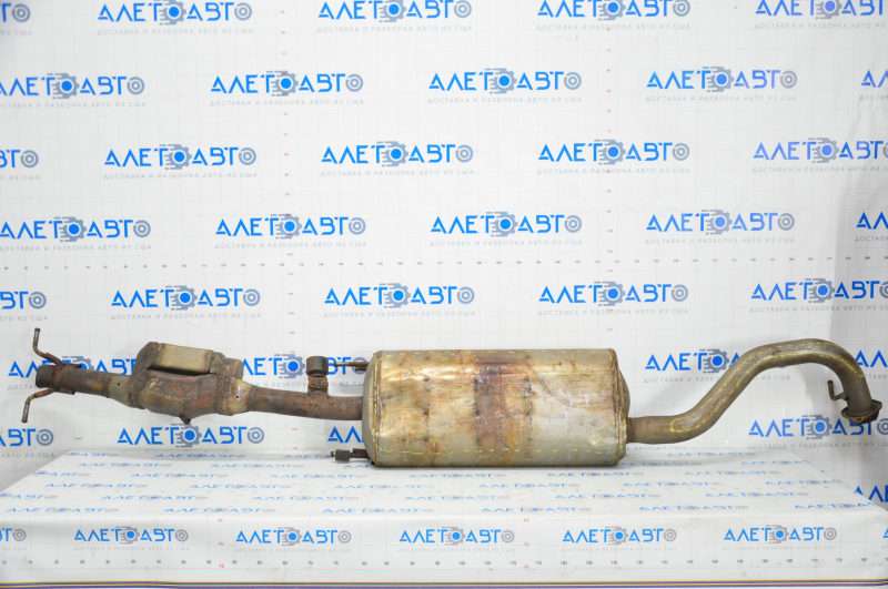 Exhaust line middle part Toyota Highlander 11-13 hybrid sawed off catalyst, rusty, dented