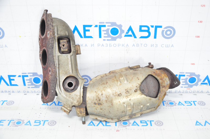 Exhaust manifold rear with catalytic converter Toyota Highlander 11-13 hybrid