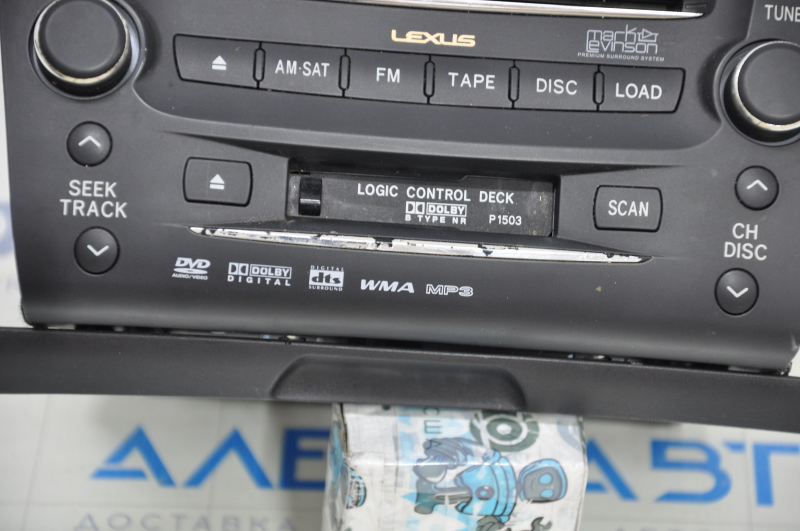 Tape recorder radio player Lexus GS350 GS430 GS450h 06-07 black, Mark Levinson, chrome finish