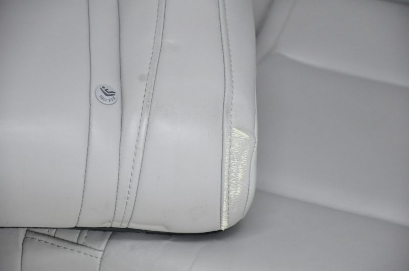Back row of seats 2nd row Tesla Model S 12-15 pre-restyling, grey leather, heated, worn, PERFORMANCE