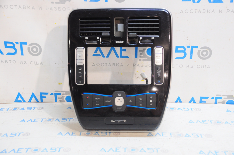 Climate control control of Nissan Leaf 13-17 with frame, with monitor control, with air duct, worn panel