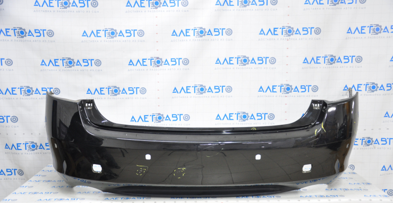 Bare rear bumper Lexus GS300 GS350 GS430 GS450h 06-07 for parking sensors black no plugs, broken fasteners, scratches, painted