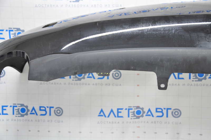 Bare rear bumper Lexus GS300 GS350 GS430 GS450h 06-07 for parking sensors black no plugs, broken fasteners, scratches, painted