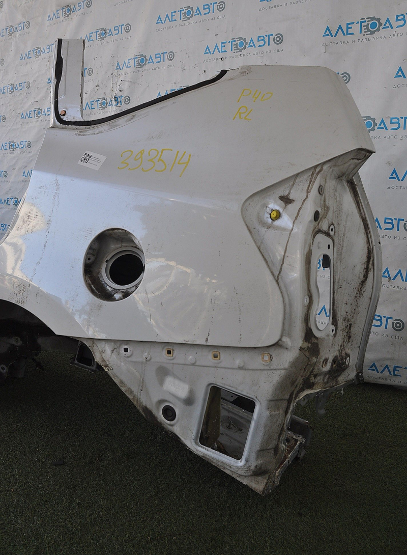 Quarter wing rear left Toyota Prius V 12-17 white