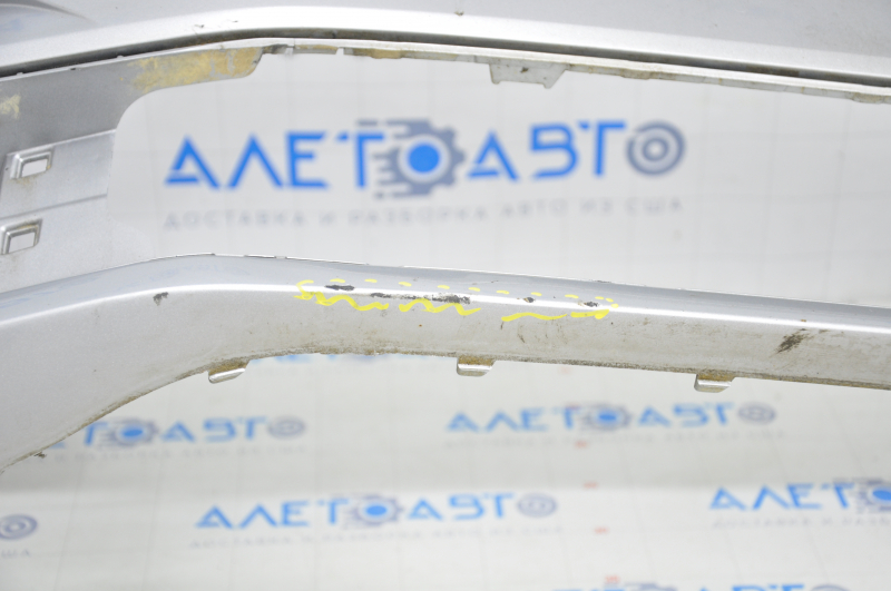 Front bumper bare VW Passat b8 16-19 USA silver dented, tears, filed