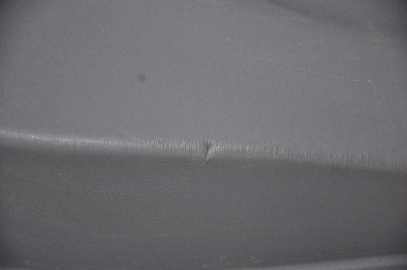 Door trim card rear left Toyota Prius 30-11 10-15 dark gray with dark gray insert cloth, scratches, pressed