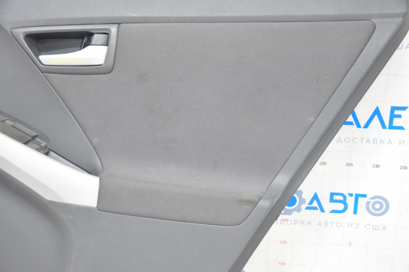 Door trim card rear right Toyota Prius 30-11 10-15 dark gray cloth with dark gray insert cloth, scratches, for cleaning