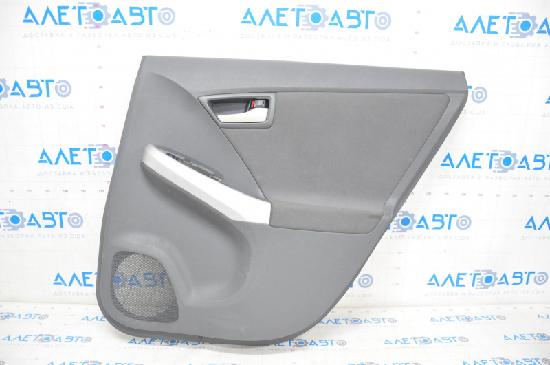 Door trim card rear right Toyota Prius 30-11 10-15 dark gray cloth with dark gray insert cloth, scratches, for cleaning