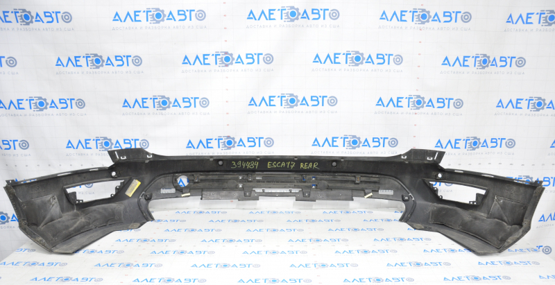 Rear bumper bare Ford Escape MK3 17-19 rest, for parking sensors, structure, worn