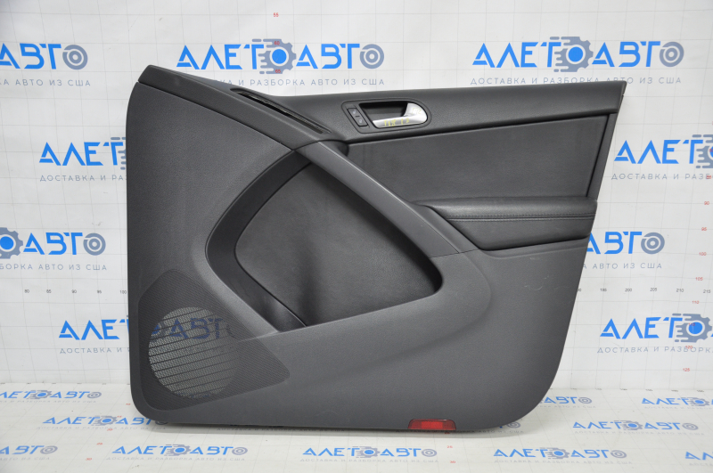 Door trim card front right VW Tiguan 09-17 black leather scratches