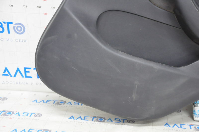 Door trim card rear right Tesla Model Y 20-25 leather black, type 1, without backlight, with speaker, with suede insert, with window lift control, with door opening button, scratches