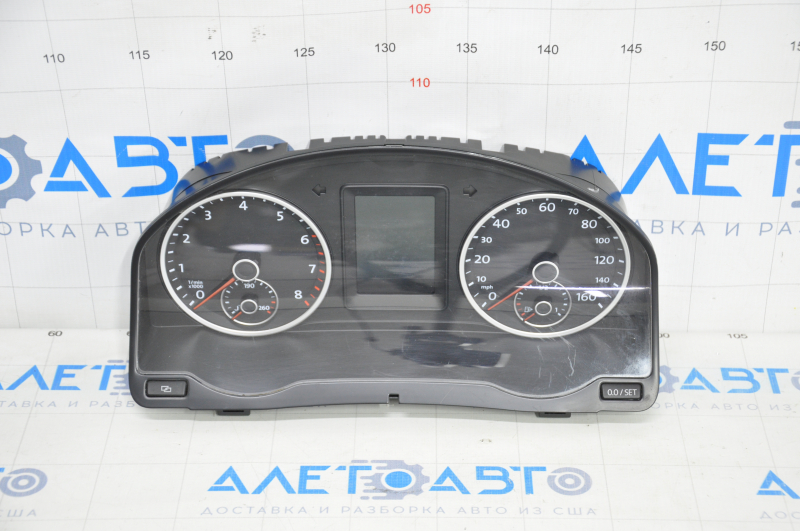 Instrument cluster VW Tiguan 09-17 78k worn glass