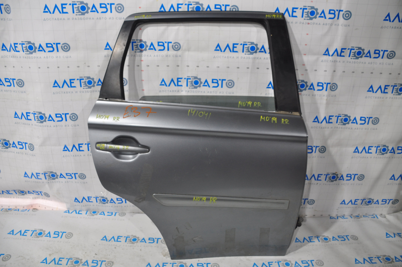 Door assembly rear right Mitsubishi Outlander 14-15 prerest gray U017, without molding