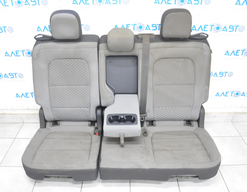 Rear row of seats 2nd row Ford Escape MK4 20-22 without airbag, manual, gray cloth, dry cleanable