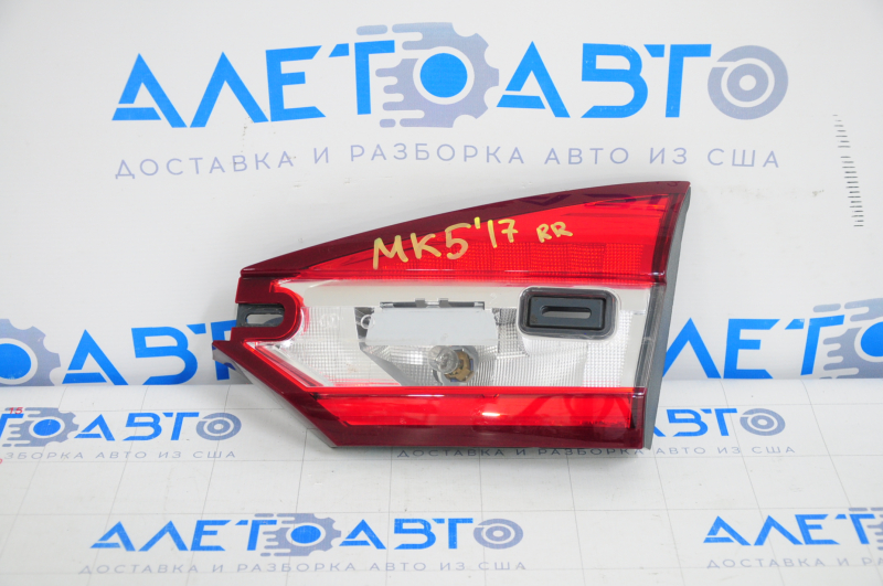 Inner taillight trunk lid right Ford Fusion mk5 17-18 halogen, for polishing