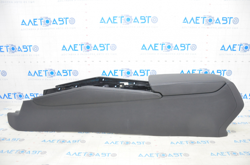 Console central armrest Honda Accord 18-22 black leather, with air duct, scratches