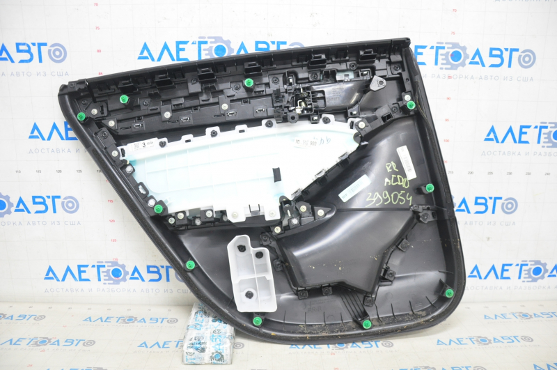 Door trim card rear right Honda Accord 18-22 black leather, scratch