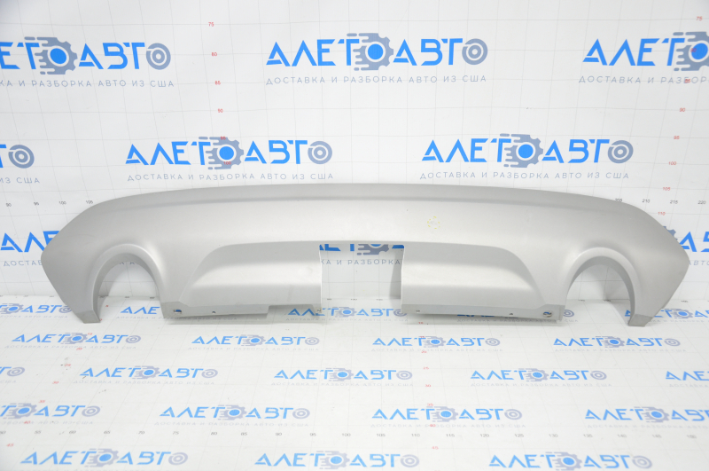 Rear bumper trim lower Ford Escape MK3 17-19 rest 2 pipes, for towbar, sawed