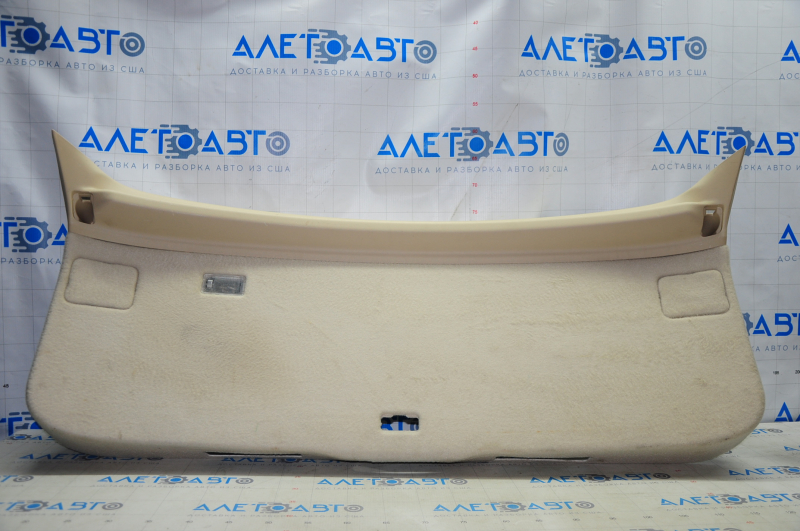 Lower trunk door trim Lexus RX350 RX450h 10-15 beige, without plugs, scratches, for dry cleaning