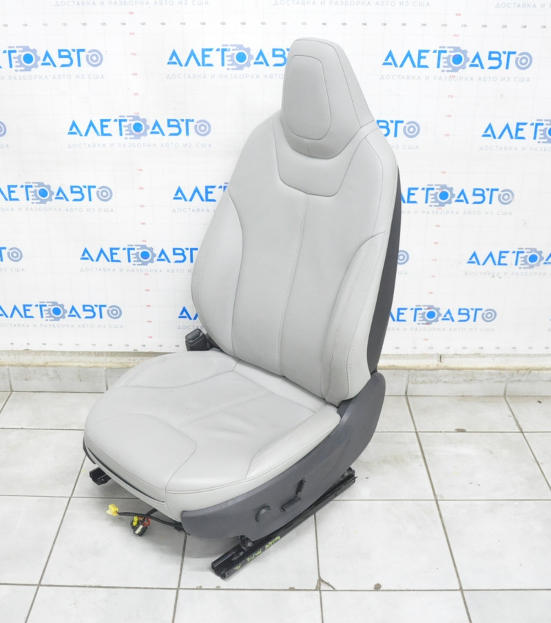 Driver's seat Tesla Model S 12-15 pre-rest, type 2, with airbag, electric, heated, gray leather