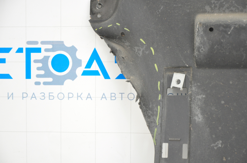 Rear underbody protection Tesla Model S 12-15 pre-restoration tears