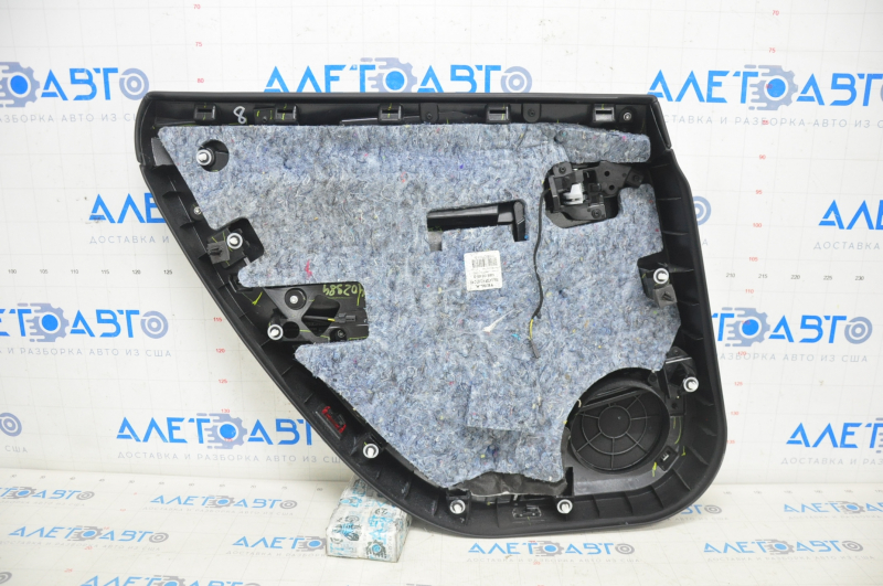 Door trim card rear right Tesla Model S 16-20 rest, leather black, with backlight, butt on chrome
