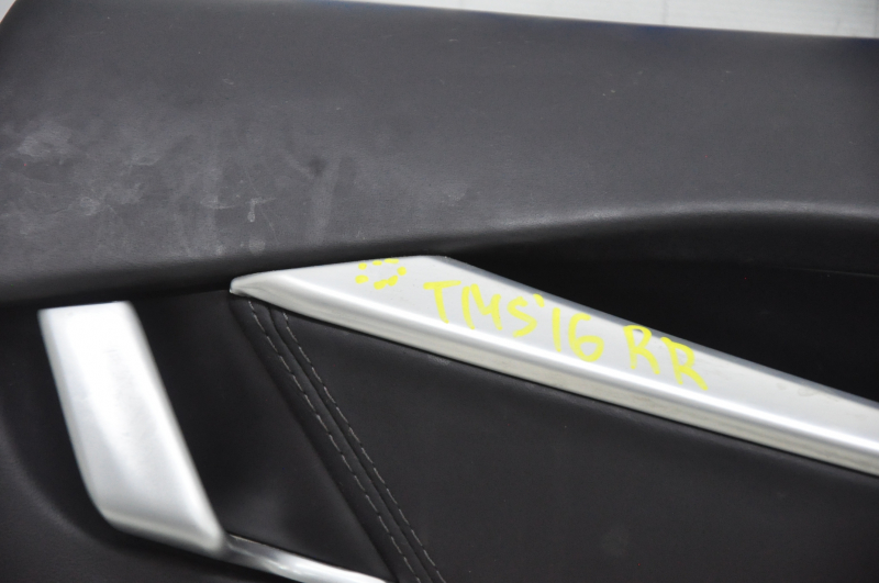 Door trim card rear right Tesla Model S 16-20 rest, leather black, with backlight, butt on chrome
