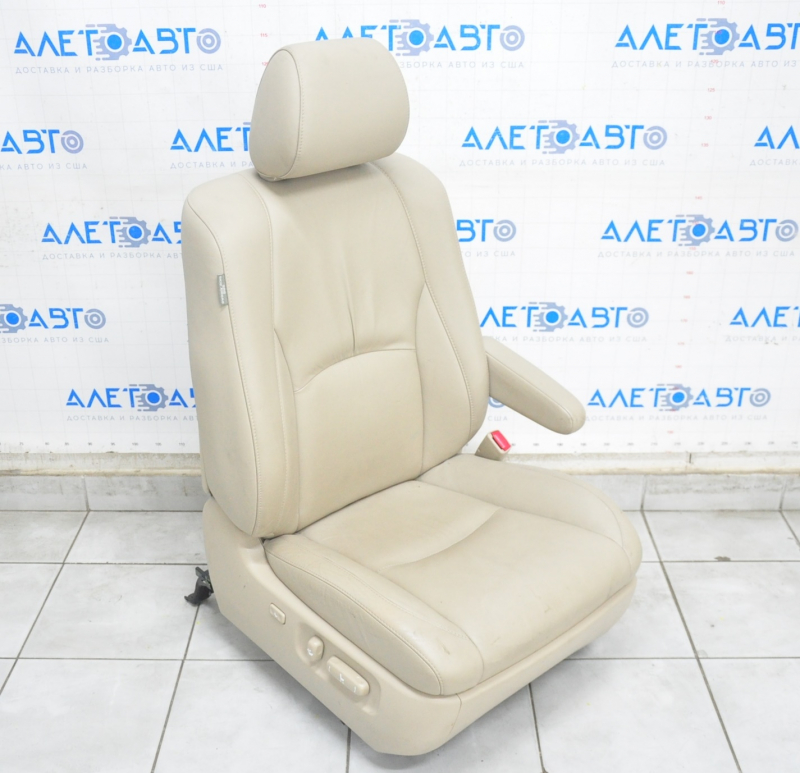 Passenger seat Lexus RX300 RX330 RX350 RX400h 04-09 with airbag, beige leather, electric
