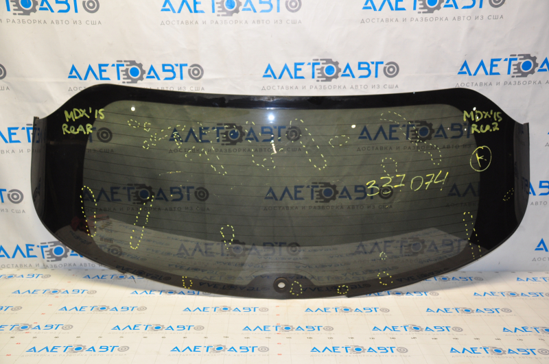 Rear glass of the trunk door Acura MDX 14-20 tinted, scratches