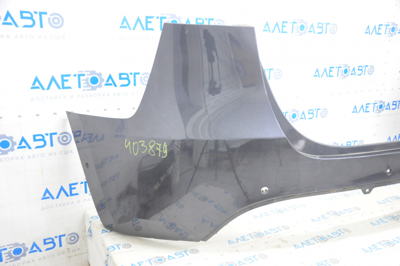 Rear bare upper bumper Tesla Model Y 20-25 graphite, for 6 parking sensors