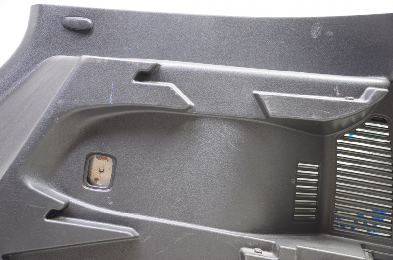 Right arch trim Nissan Rogue 14-20 black under 2 rows, scratches, without overlay without plugs
