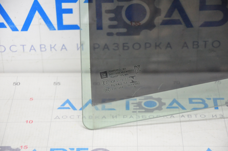 Glass of the rear left door Chevrolet Bolt 17-
