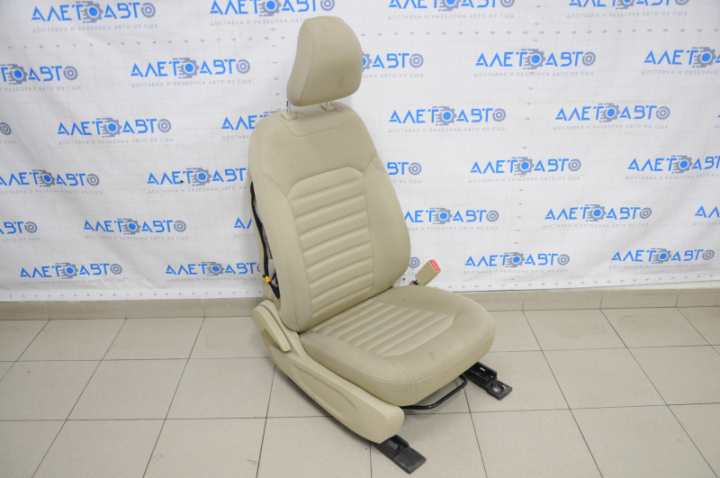 Passenger seat Ford Fusion mk5 13-16 without airbag, mechanical, beige cloth, dry cleanable