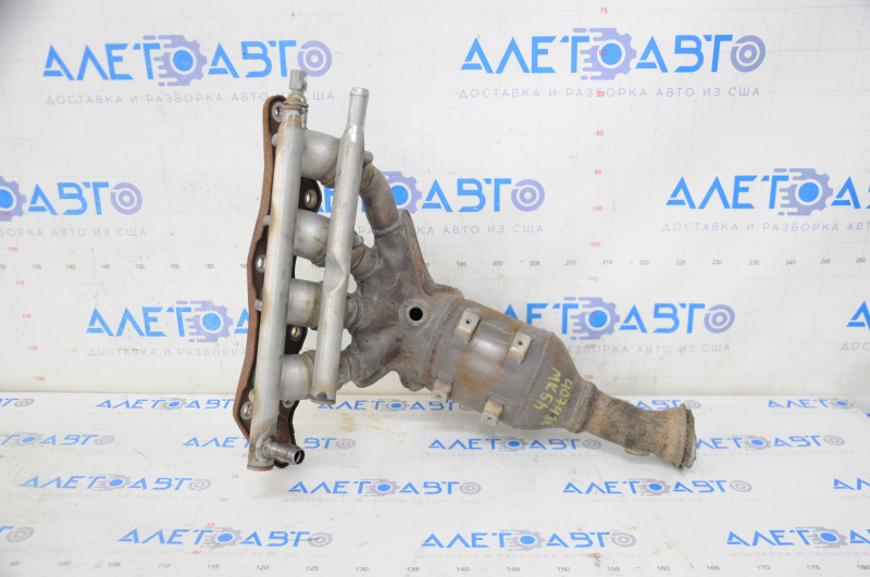 Exhaust manifold with catalytic converter Ford Fusion mk5 13-20 hybrid, corrugated pipe sawed off