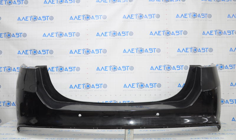 Rear bumper bare Ford Fusion mk5 13-18 for parking sensors, black, scratches