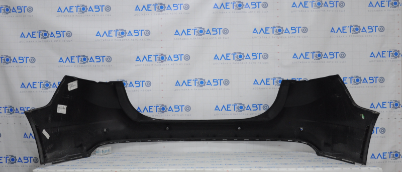 Rear bumper bare Ford Fusion mk5 13-18 for parking sensors, black, scratches