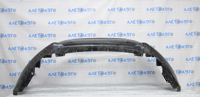 Front bumper bare Ford Fusion mk5 17-18 without parking sensors, black, scratches, no fragment, worn, dented