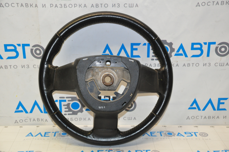 Naked steering wheel for Nissan Murano z50 2007, black leather, scuffs, scratches
