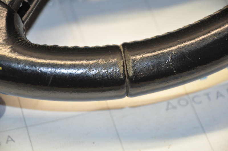 Naked steering wheel for Nissan Murano z50 2007, black leather, scuffs, scratches