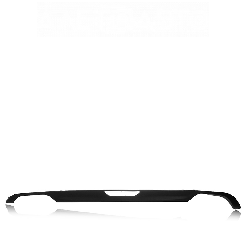 Lower trim of rear bumper Hyundai Sonata 15-17 sport for 2 pipes, with central hole