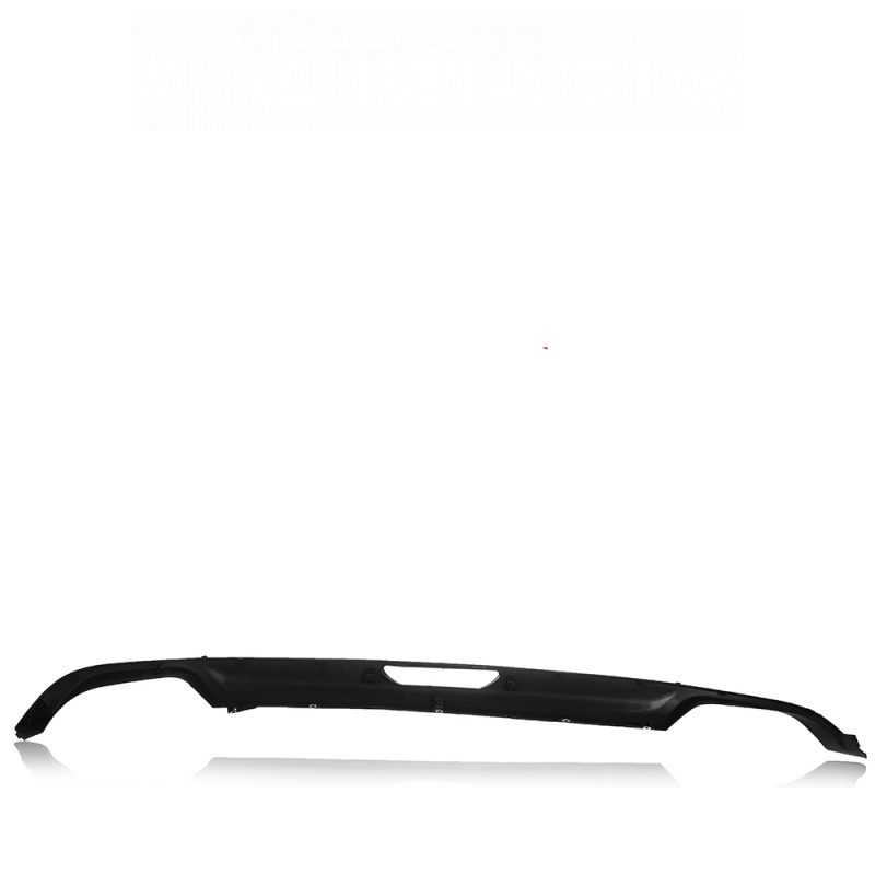 Lower trim of rear bumper Hyundai Sonata 15-17 sport for 2 pipes, with central hole