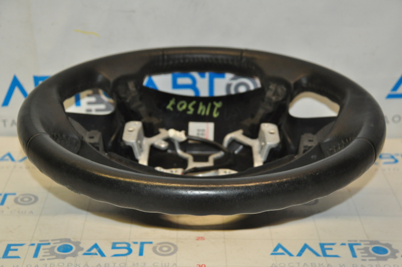 Naked steering wheel Toyota Highlander 08-13 leather black, scratches on leather and plastic