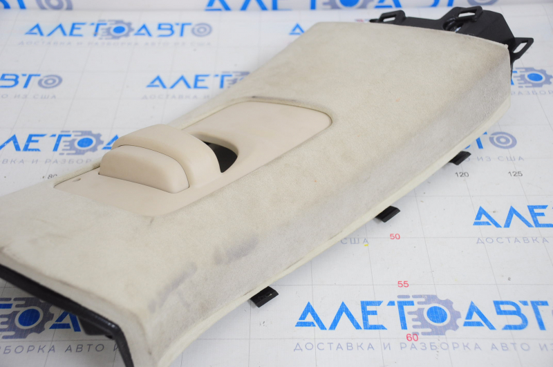 Center pillar trim upper belt right Tesla Model X 16-21 Alcantara beige, worn, chemically treated