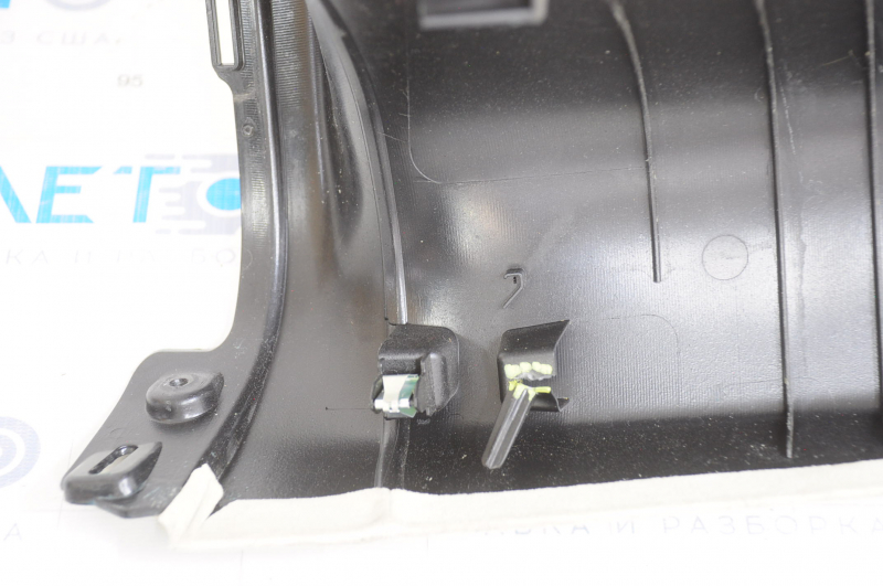 Upper right rear pillar trim Tesla Model X 16-21 type 2, Alcantara beige, broken crepe, chemically treated