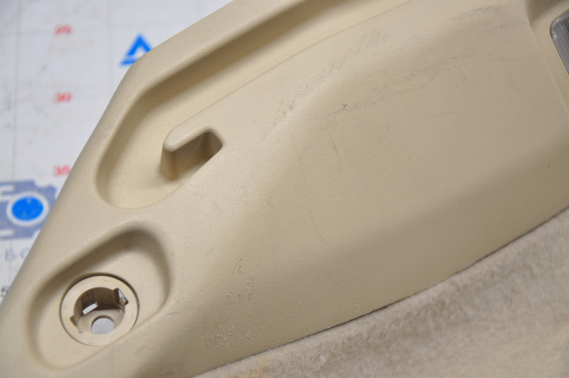 Left arch trim Lexus RX350 RX450h 10-15 beige tear at the bottom, no plug, dry cleaning, scratches